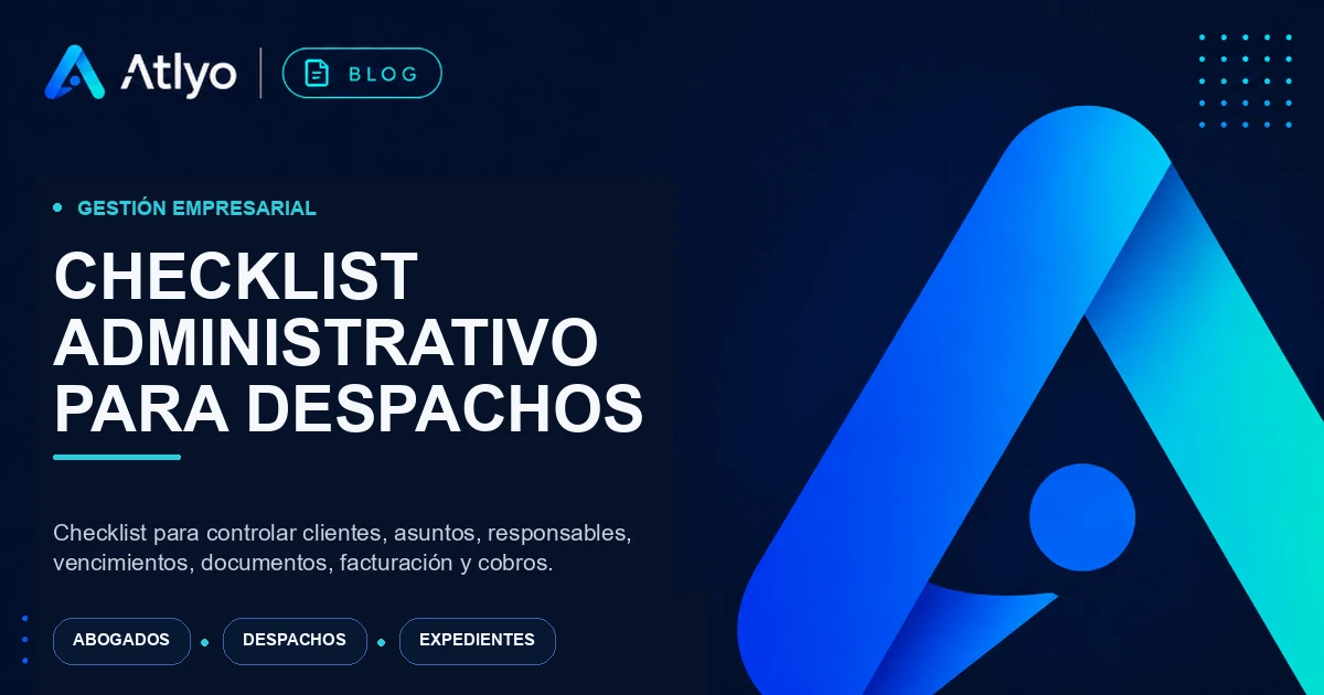 Checklist administrativo para despachos