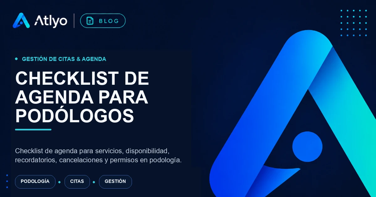 Checklist de agenda para podólogos