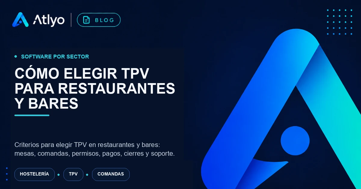 Cómo elegir TPV para restaurantes y bares