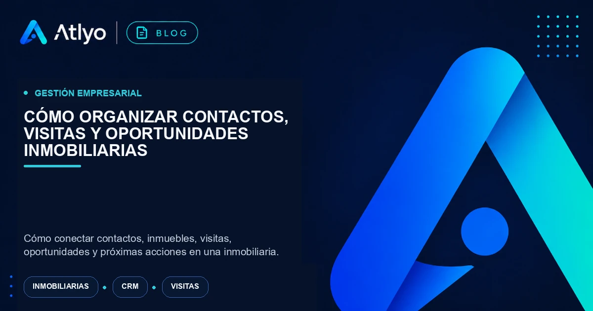 Cómo organizar contactos, visitas y oportunidades inmobiliarias