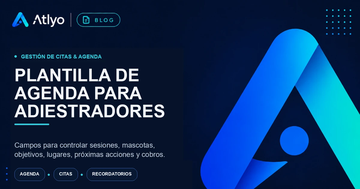 Plantilla de agenda para adiestradores