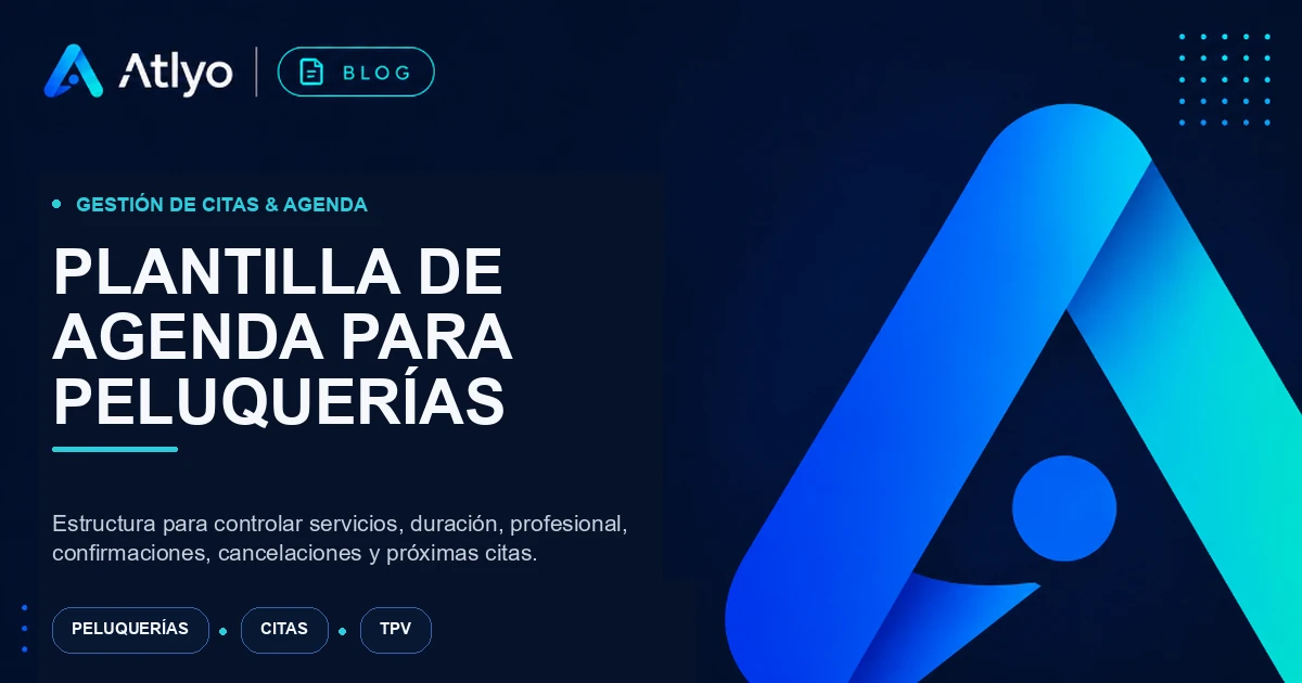 Plantilla de agenda para peluquerías