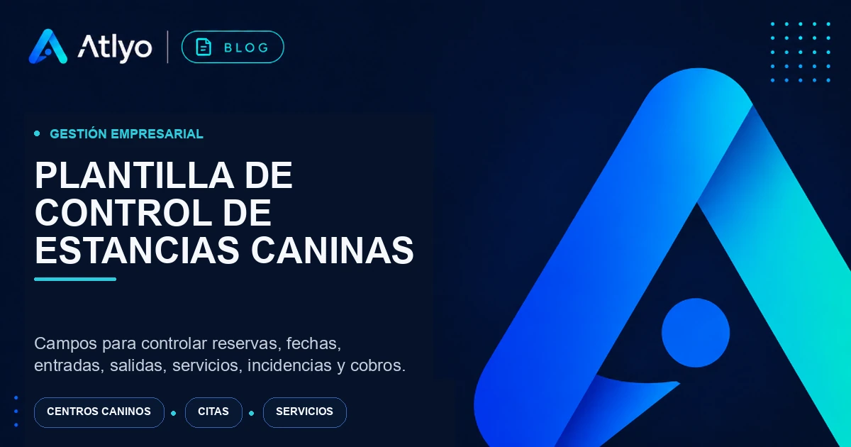 Plantilla de control de estancias caninas