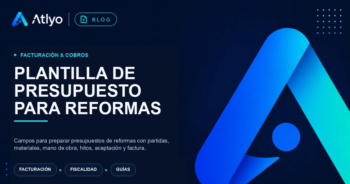 Plantilla de presupuesto para reformas