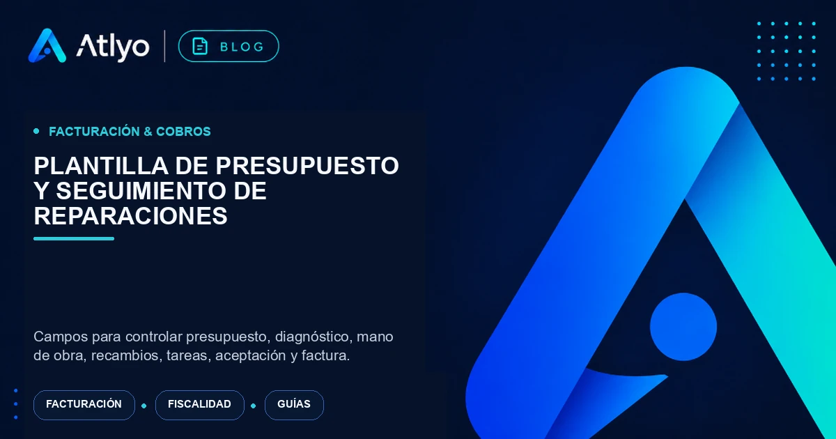 Plantilla de presupuesto y seguimiento de reparaciones