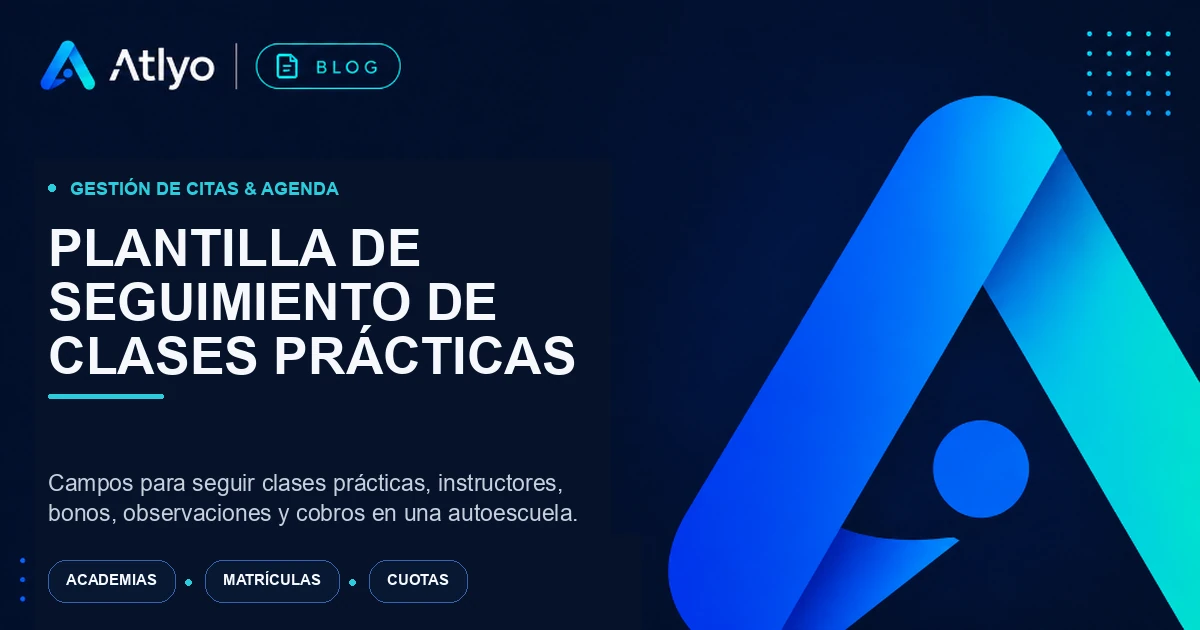 Plantilla de seguimiento de clases prácticas