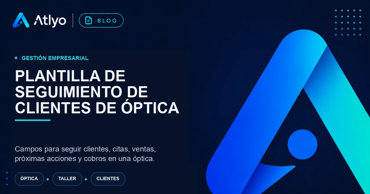 Plantilla de seguimiento de clientes de óptica