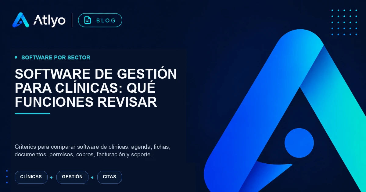 Software de gestión para clínicas: qué funciones revisar