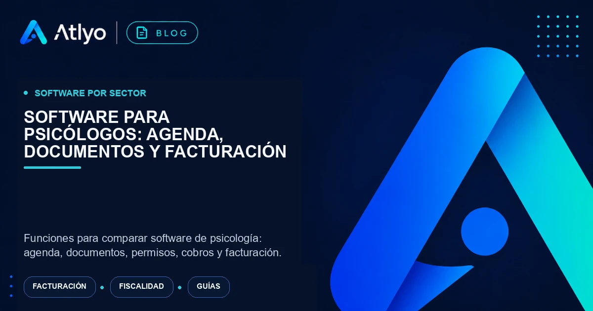 Software para psicólogos: agenda, documentos y facturación