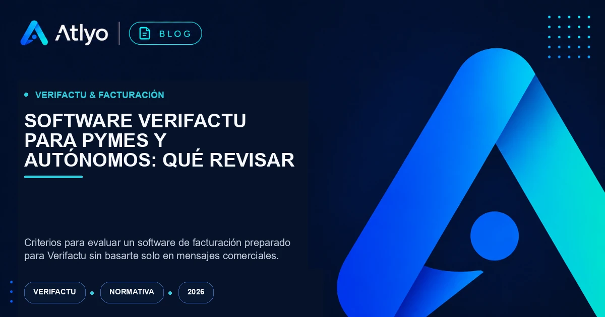 Software Verifactu para pymes y autónomos: qué revisar