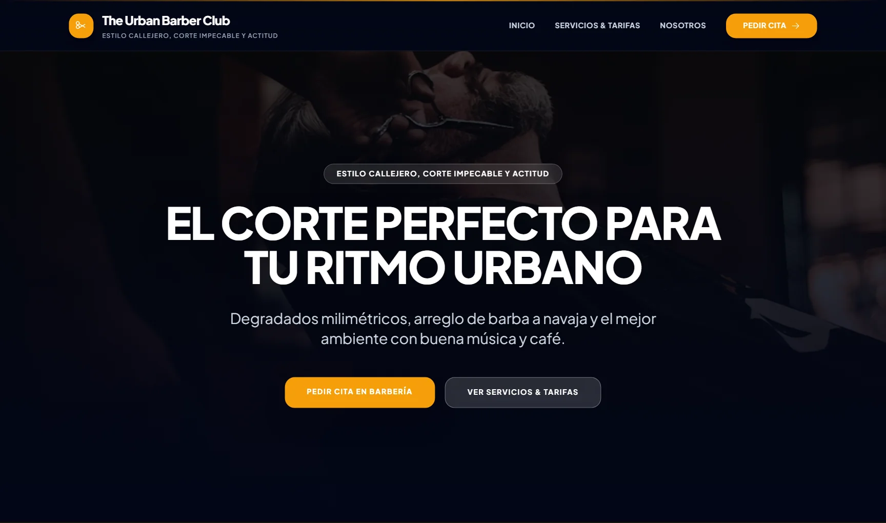 Barbería Urban Dark